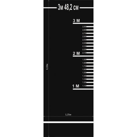 Купить Дорожка (разметка) для прыжков в длину с места для сдачи норматива (цв. черный) в Муравленко 