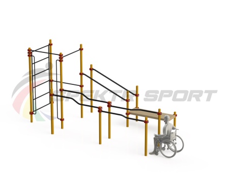 Купить Спортивный комплекс для инвалидов-колясочников WRK-D16_76mm в Муравленко 
